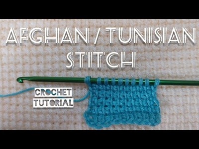 Afghan. Tunisian Stitch Pattern (episode 5) Crochet Tutorial