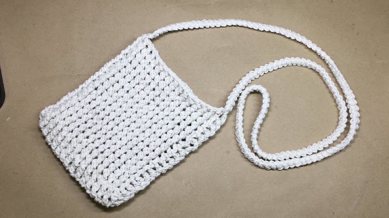 Crochet mini crossbody bag | Crochet for beginner | crochet bag tutorial