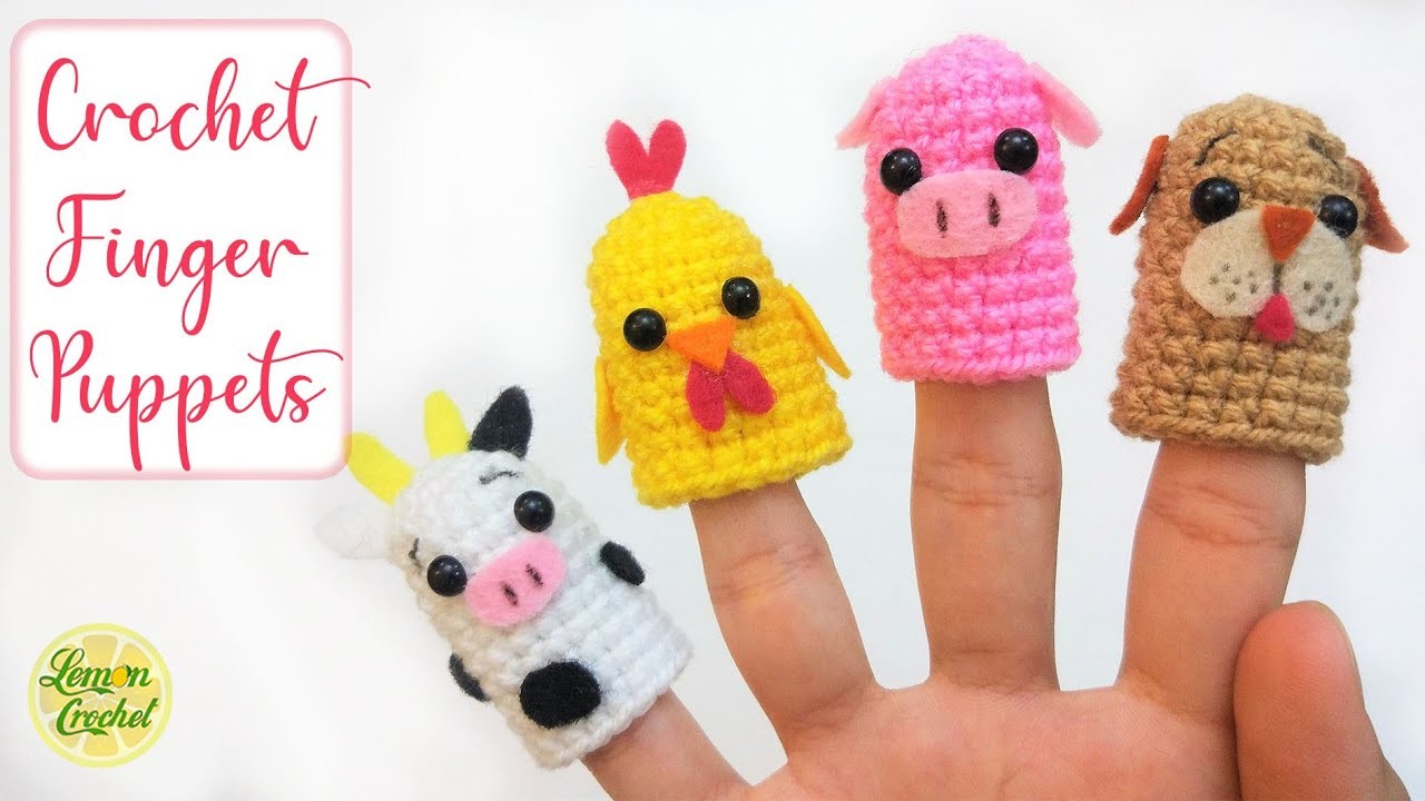 How to Cochet Finger Puppet | Crochet Tutorial for Beginners | Lemon Crochet????
