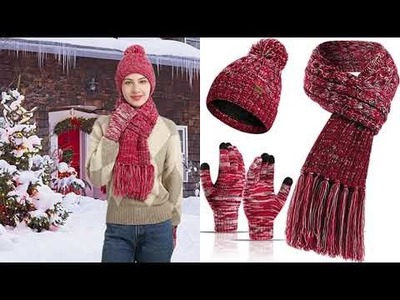 New Winter Warm Knitted Sets for girls 2022