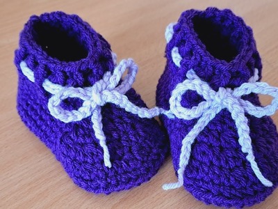 ಮುದ್ದಾದ ಮಗುವಿಗೆ ಬೂಟಿಸ್ ಮಾಡಿ|| Crochet baby booties|crochet tutorials|crochet baby shoes