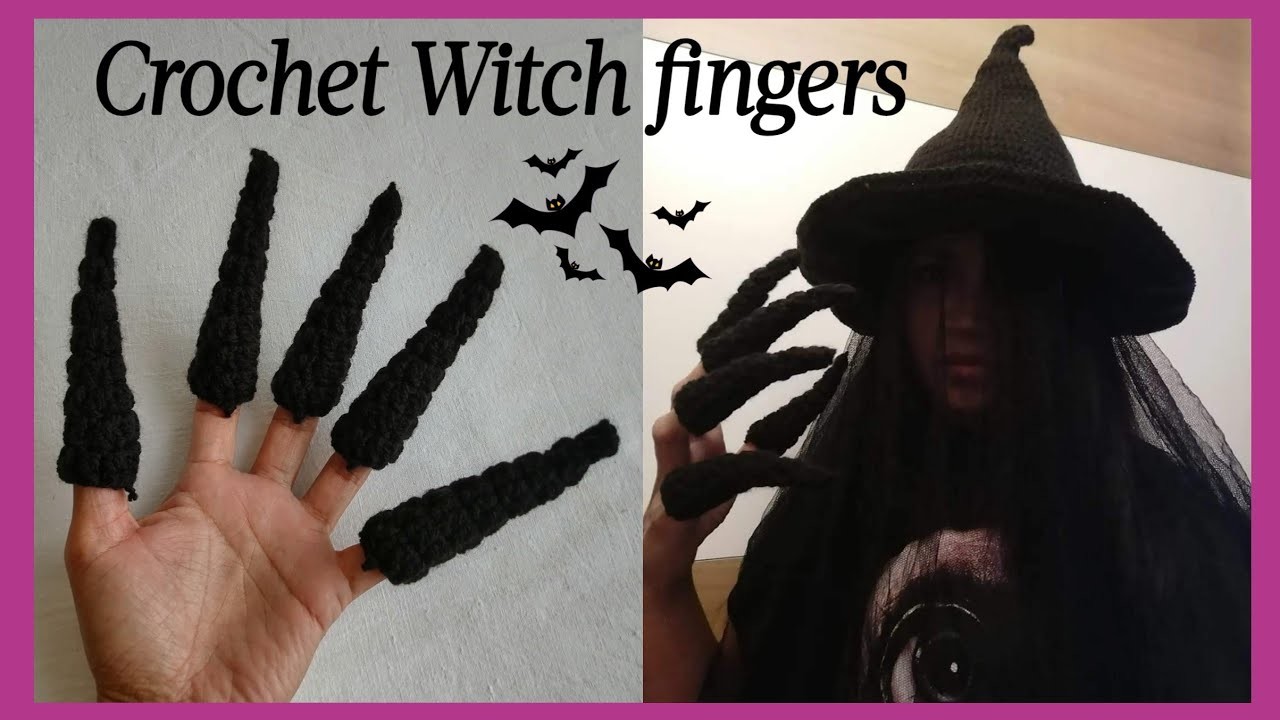 Crochet Witch Fingers (Halloween)