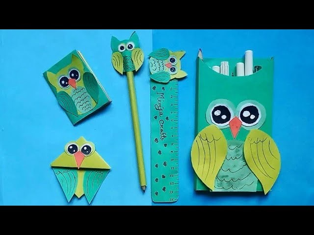 DIY easy school supplies | paper school supplies ideas | back to school crafts and hacks