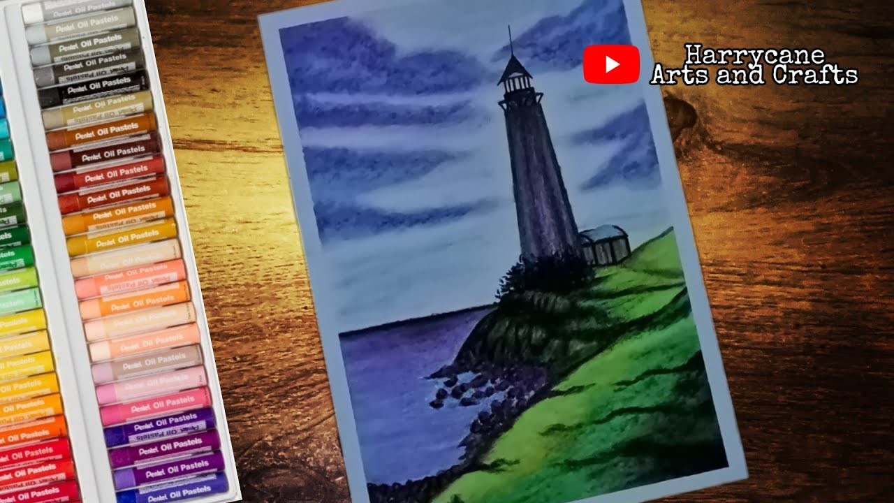 Easy Drawing Day Light Scenery.Beautiful Lighthouse Batanes Philippines| Harrycane Art's and Craft's