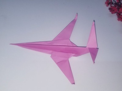 How to make paper jet plane.origami jet plane.aircrafts.paper crafts.waqqad art &crafts.