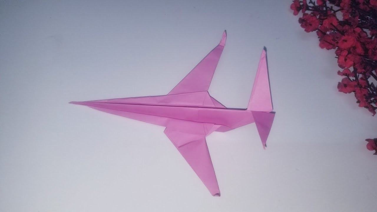 How to make paper jet plane.origami jet plane.aircrafts.paper crafts.waqqad art &crafts.