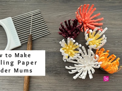 How to Make Quilling Paper Spider Mums | Paper Craft Flowers | Quilling for Beginners