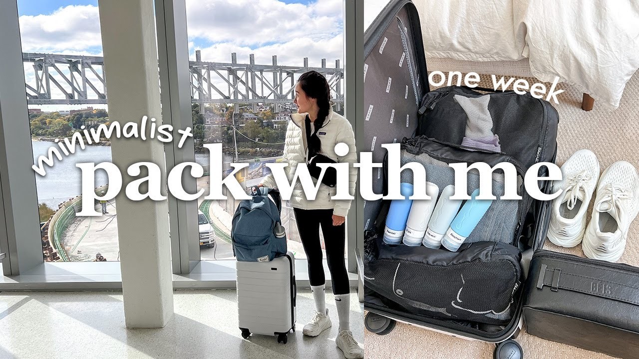 Minimalist Pack With Me | One Week with a Carry On only!