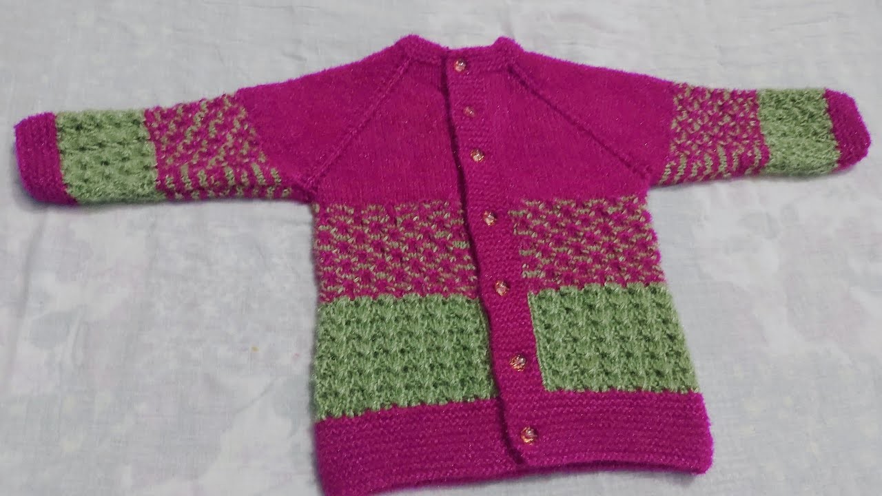 One years Baby's sweater Bilkul step by step in Hindi #912#22.