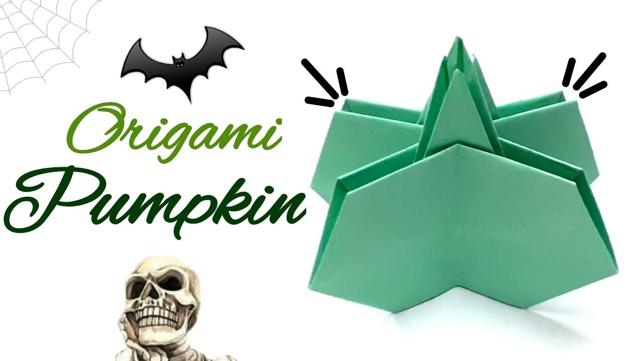 Origami Pumpkin | How to make paper pumpkin | Halloween Series