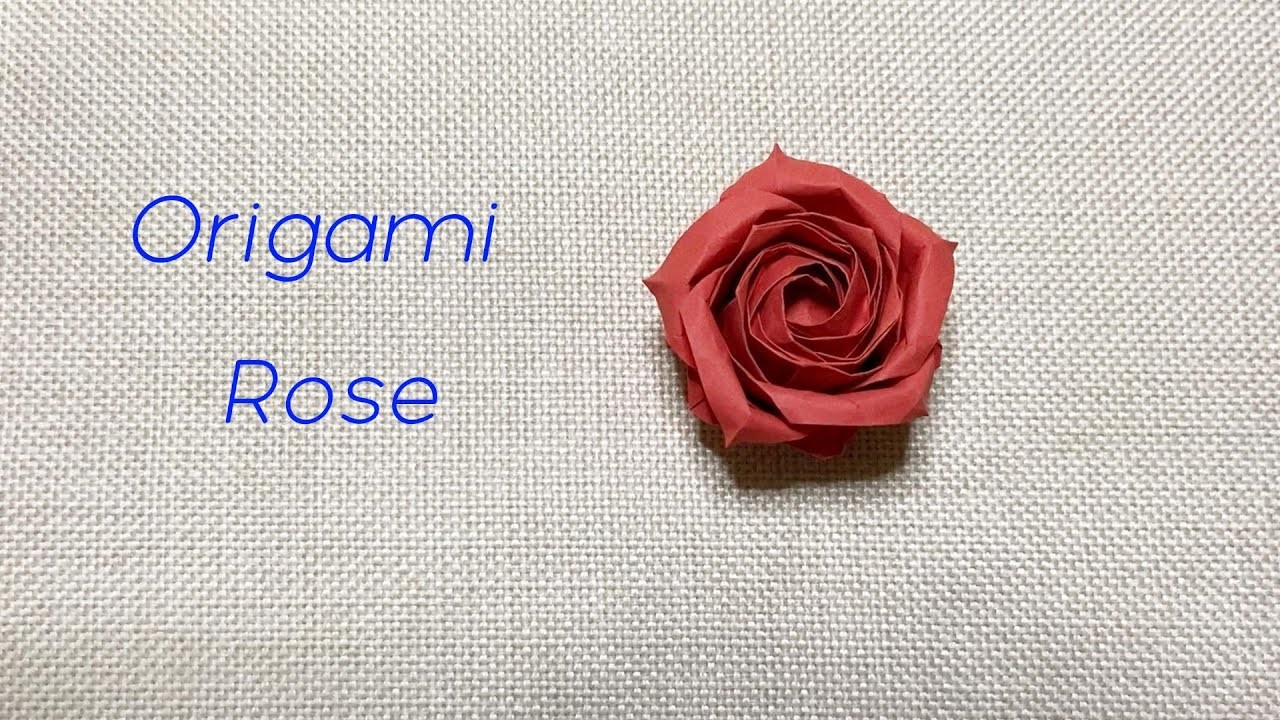Origami Rose.How to fold a rose? How to make flower？Challenge to fold Sato Rose!