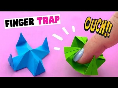 Finger Trap Monster????????, Diy Origami Paper Crafts | Easy Origami Paper Crafts School | Perangkap Jari
