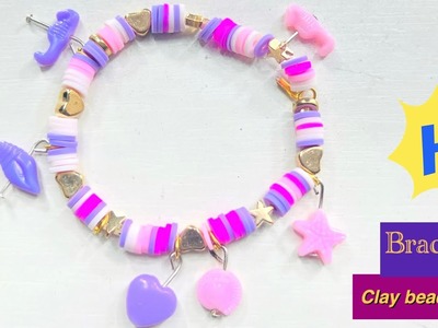 How to make Clay bead bracelet |clay beads tutorial |DIY CLAY BEADS BRACELE #viral @crafter aditi