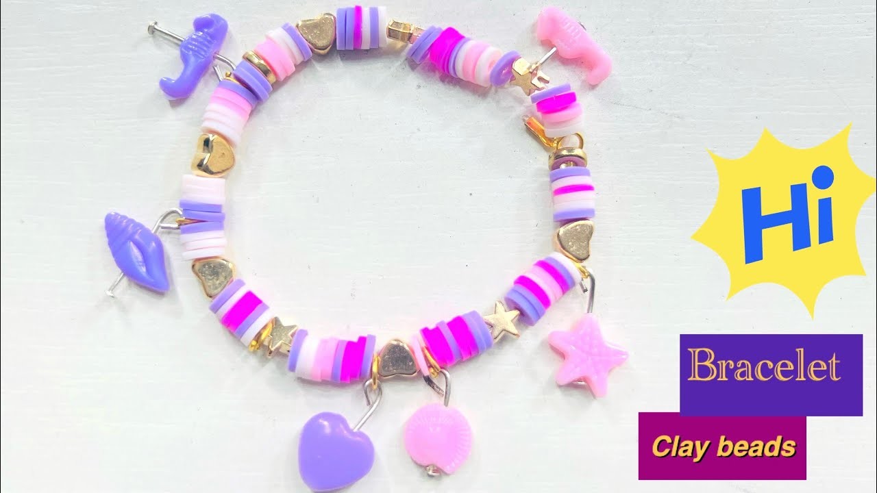 How to make Clay bead bracelet |clay beads tutorial |DIY CLAY BEADS BRACELE #viral @crafter aditi