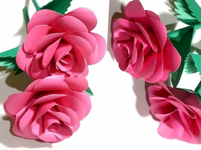 Rose Flower | Paper Flower | Flower Making With Paper | DIY | Origami | How To Make Paper Flower