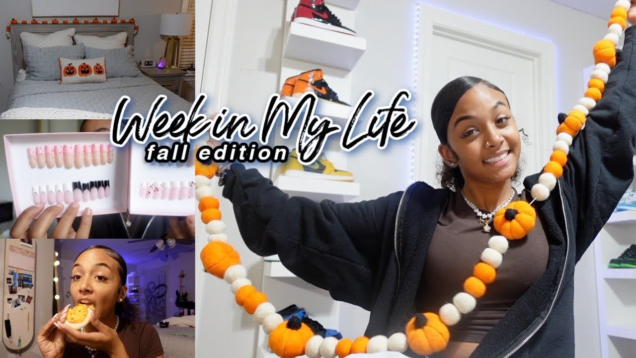Week in my life vlog: getting ready for spooky season, school, cleaning, errands, amazon unboxing