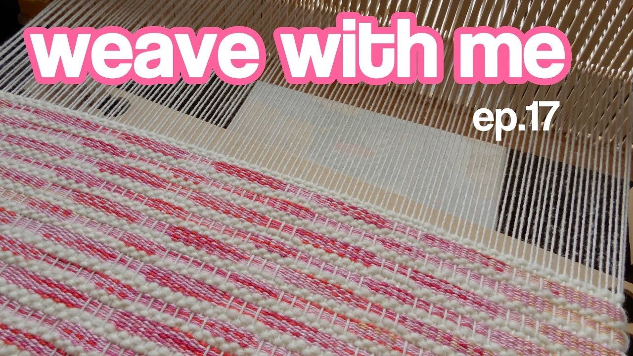 WollHand Studio | Weaving on a DIY rigid heddle loom, weaving a HONEYCOMB rug |asmr| ep. 17