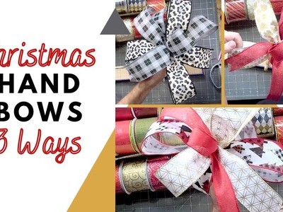 DIY Christmas Bows with the EZ Bow Maker Tutorial - 3 Ways