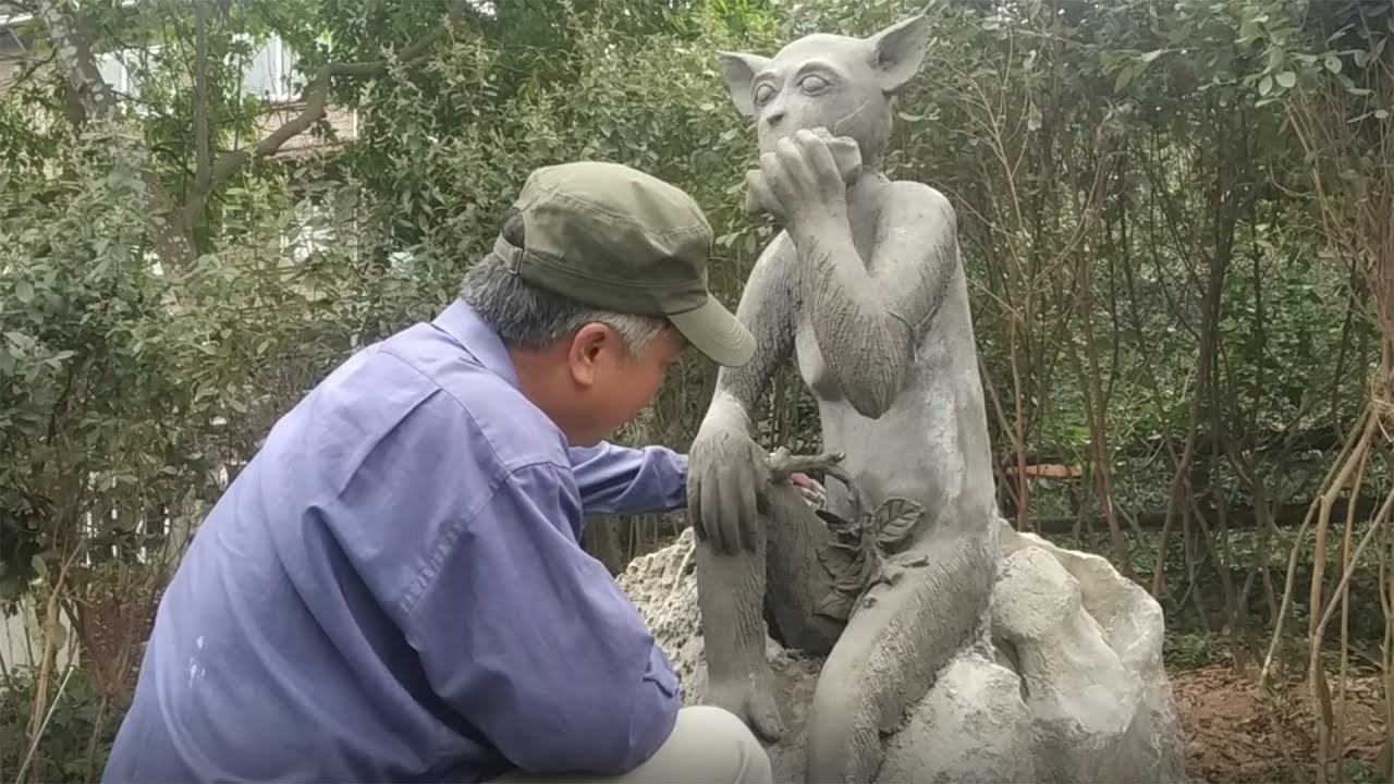 Tips for designing creative garden statues from cement - DIY crafts