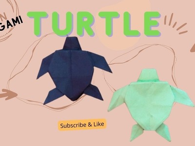 HOW TO MAKE TURTLE ORIGAMI ll Fun origami #origami  #turtle #papercraft