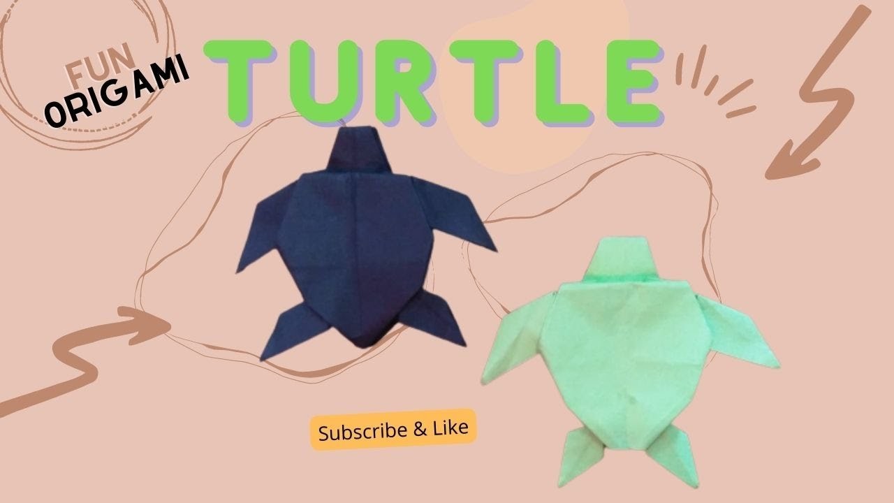 HOW TO MAKE TURTLE ORIGAMI ll Fun origami #origami  #turtle #papercraft