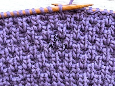 How to knit the Broken Brioche Rib stitch pattern - So Woolly
