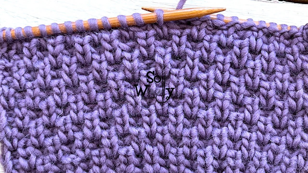 How to knit the Broken Brioche Rib stitch pattern - So Woolly