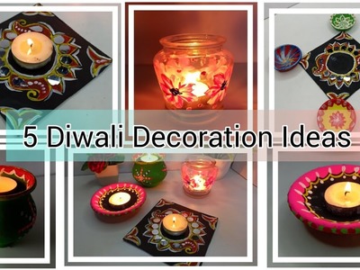 Diwali Decoration Ideas 2022. Diy Diwali Decor Ideas.Creative Candles Decoration