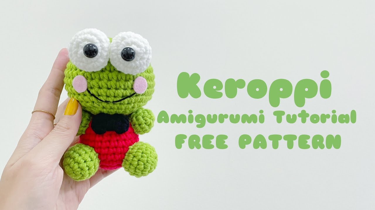 Keroppi Amigurumi Crochet Tutorial | Step by Step | FREE PATTERN