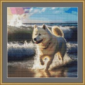 Akita Cross Stitch Pattern