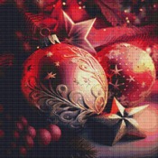 Christmas Baubles Cross Stitch Pattern