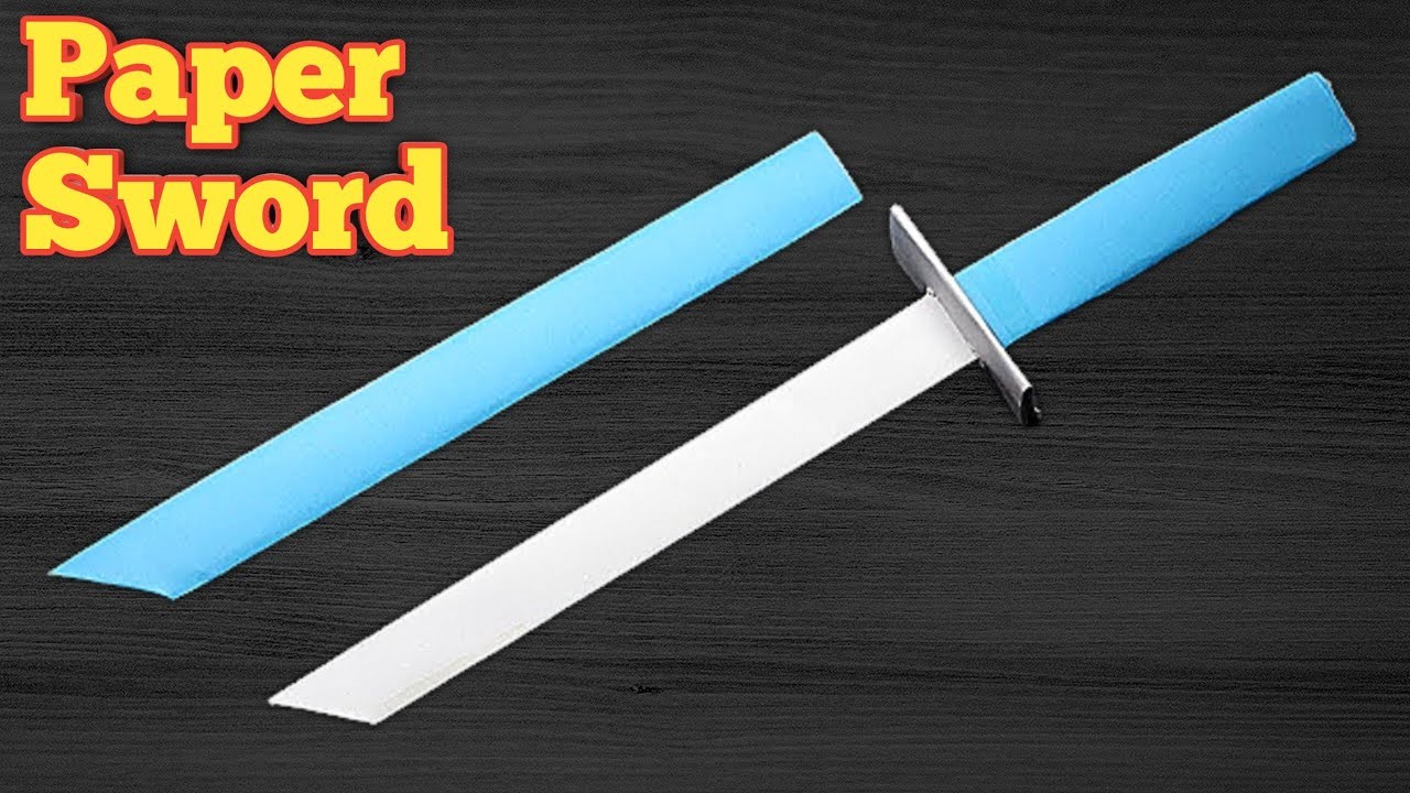 How To Make a Paper Sword (easy)