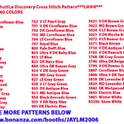NASA Space ShuttLe Discovery Cross Stitch Pattern***L@@K***Buyers Can Download Your Pattern As Soon As They Complete The Purchase