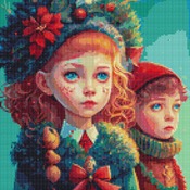 Christmas Children Cross Stitch Pattern