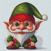 Christmas Elf Cross Stitch Pattern