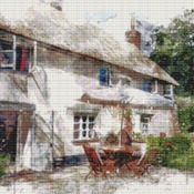 Country House Cross Stitch Pattern