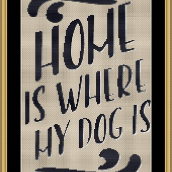 Dog Lover Cross Stitch Pattern