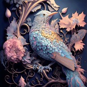 Elegant Bird Cross Stitch Pattern