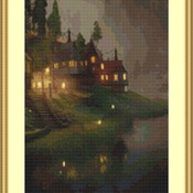 Evening By The Lake Cross Stitch Pattern