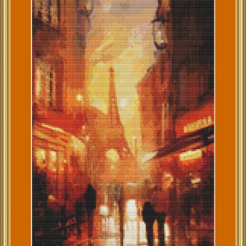 Evening In Paris Cross Stitch Pattern