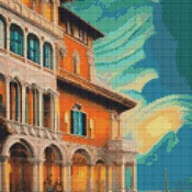 Evening In Venice Cross Stitch Pattern