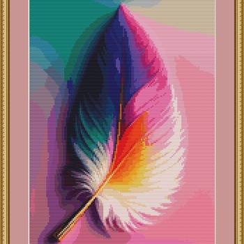 Feather Cross Stitch Pattern