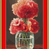 Flower Arrangement Cross Stitch Pattern