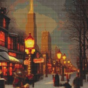 Gaslight Cross Stitch Pattern