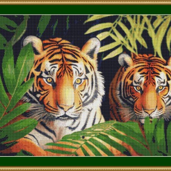 Hiding In The Jungle Cross Stitch Pattern