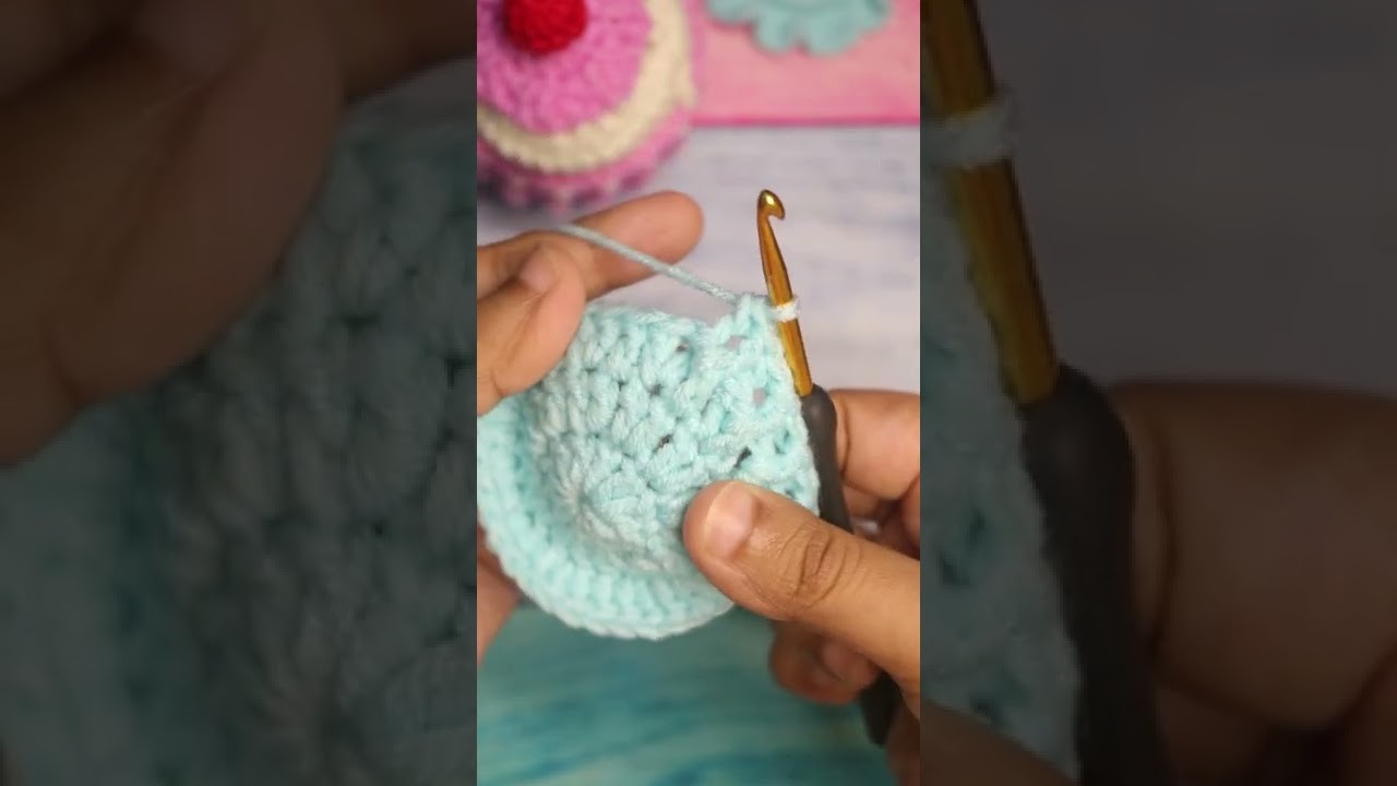 Crochet basic stitches #shorts #crochet #9