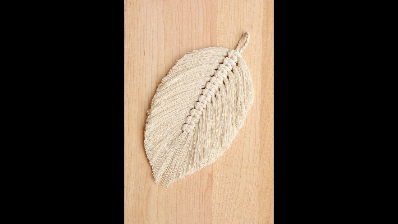 DIY Macrame Feather