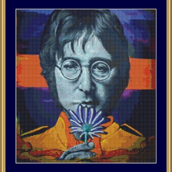 John Lennon Cross Stitch Pattern