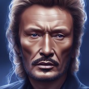 Johnny Hallyday Cross Stitch Pattern