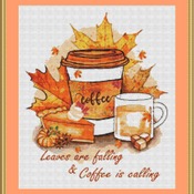 Leaves Are Falling Cross Stitch Pattern